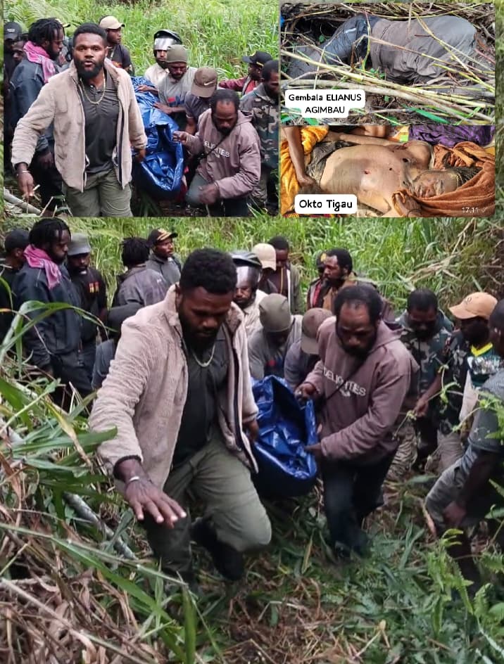 Atmosfer duka di Kabupaten Intan Jaya, Papua Tengah, setelah dua warga sipil dilaporkan tewas akibat insiden penembakan.